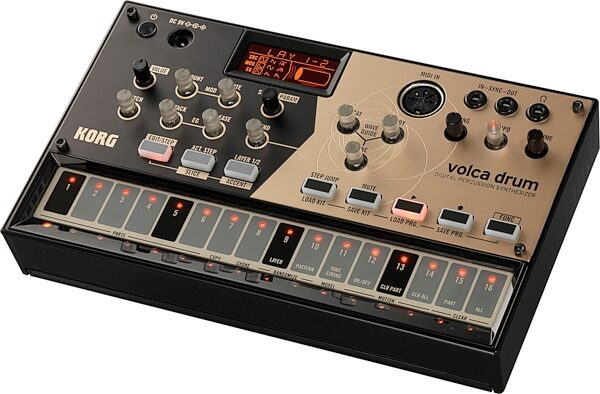 open zoom image for Korg Volca Drum Modeling Drum Synthesizer, New, Action Position Back