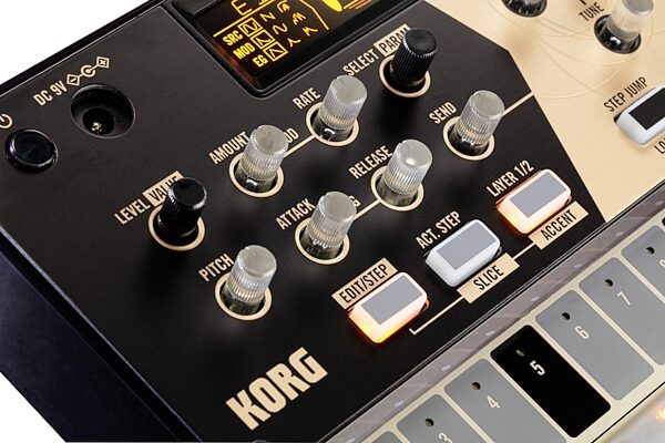 open zoom image for Korg Volca Drum Modeling Drum Synthesizer, New, Action Position Back