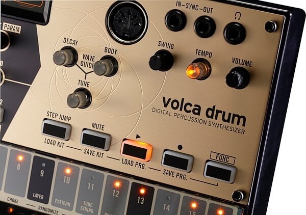 open zoom image for Korg Volca Drum Modeling Drum Synthesizer, New, Action Position Back