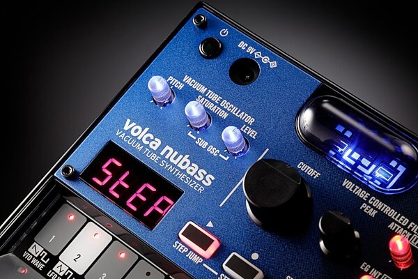 open zoom image for Korg Volca NuBass Desktop Analog Synthesizer, New, Action Position Back