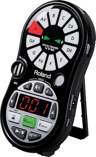 open zoom image for Roland VT-12 Vocal Trainer, Black Stood Up