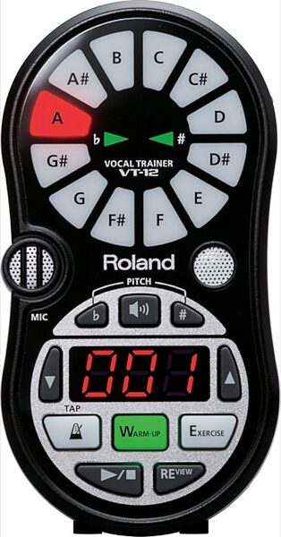 open zoom image for Roland VT-12 Vocal Trainer, Black Front