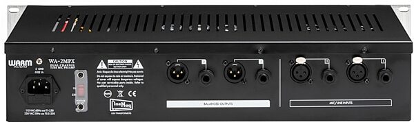 open zoom image for Warm Audio WA-2MPX Two-Channel Tube Microphone Preamplifier, New, Action Position Back