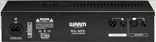open zoom image for Warm Audio WA-MPX Single-Channel Tube Microphone Preamplifier, New, Action Position Back