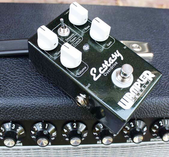 open zoom image for Wampler Ecstasy Overdrive Pedal, On Top