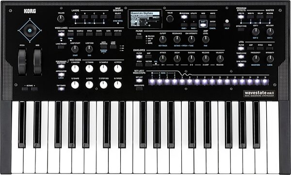 open zoom image for Korg Wavestate MKII Wave Sequencing Keyboard Synthesizer, Open Box (Like New), Action Position Back