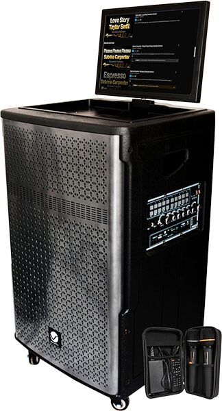 open zoom image for VocoPro Wedding-Singer Battery-Powered Karaoke System, New, Action Position Back