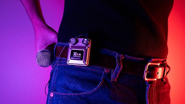 open zoom image for Xvive U45 5.8 GHz Digital Wireless In-Ear Monitor System, Black, In Use