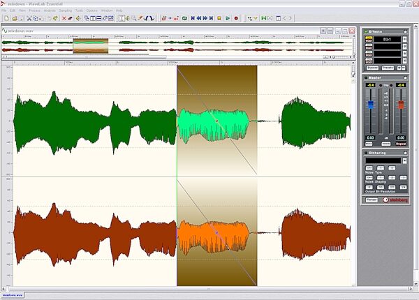 open zoom image for Steinberg WaveLab Essential Mastering Software (Windows), Main Screenshot