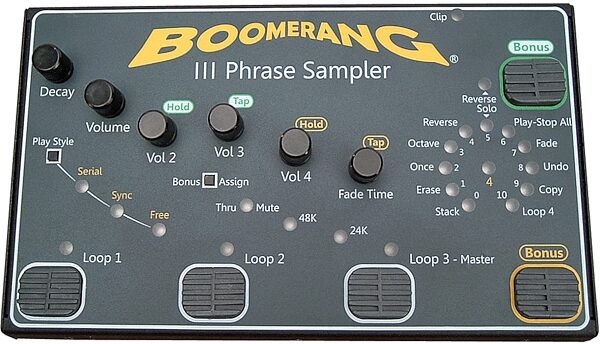 open zoom image for Boomerang III Phrase Sampler Looper Pedal, Main