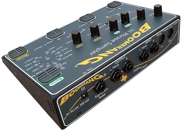 open zoom image for Boomerang III Phrase Sampler Looper Pedal, Rear - Left