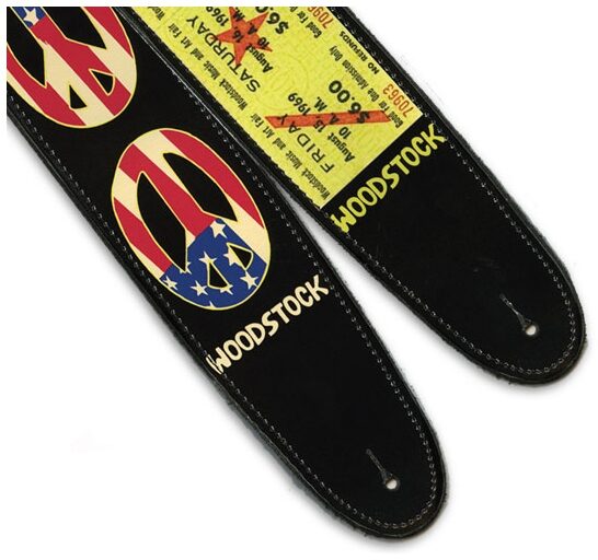 open zoom image for Planet Waves Woodstock Collection Leather Guitar Strap, Collection