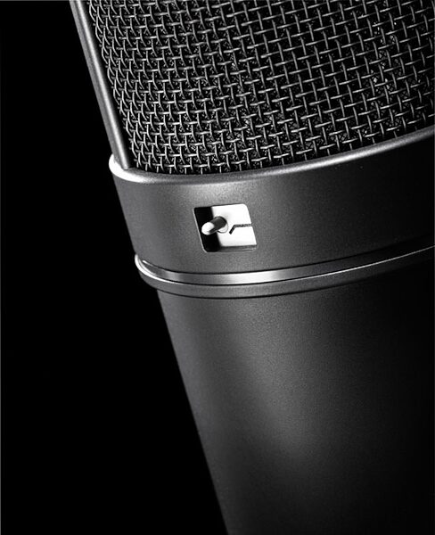 open zoom image for Neumann U 87 Ai Large-Diaphragm Condenser Microphone with Shock Mount, Case and Cable, Single Microphone, Black, Switch
