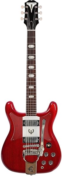 open zoom image for Epiphone Crestwood Custom Electric Guitar, Cherry, Open Box (Very Good), Action Position Back