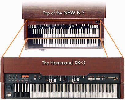 open zoom image for Hammond XK3 61-Key Modeling Organ, B-3 vs. XK-3