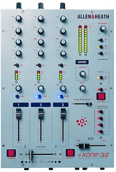open zoom image for Allen and Heath Xone 32 3-Channel DJ Mixer with LFO, Main