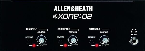 open zoom image for Allen and Heath Xone 02 2-Channel DJ Mixer, Front Panel
