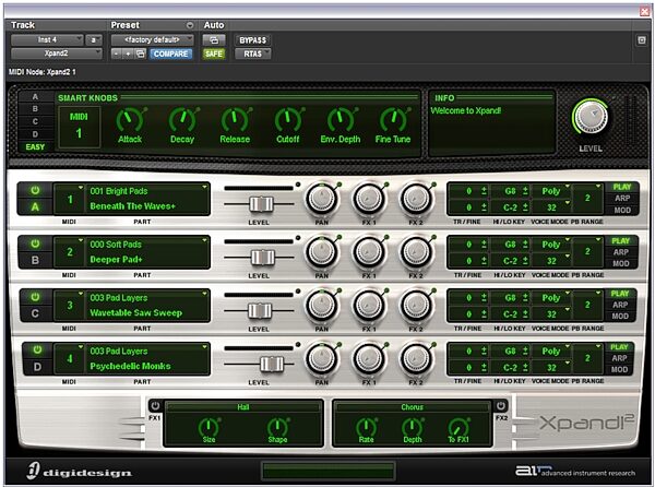open zoom image for M-Audio Pro Tools M-Powered Recording Software, XPand 2