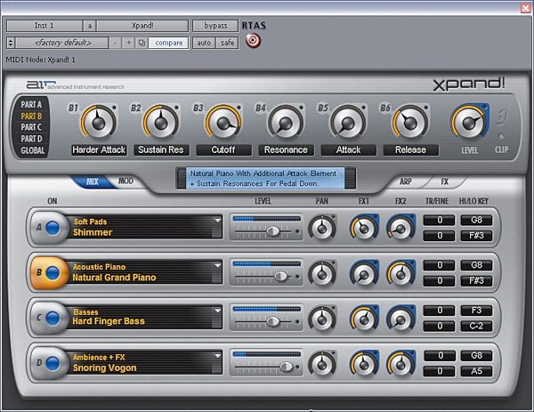 open zoom image for Digidesign Virtual Instrument Box Set, Xpand