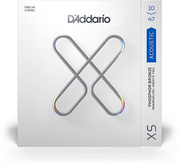 open zoom image for D'Addario XSAPB XS 12-String Acoustic Guitar String Pack, 10-47, Action Position Back