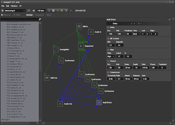 open zoom image for Behringer energyXT Music Production Software, Screenshot - Multi-FX