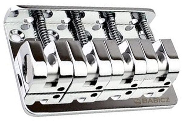 open zoom image for Babicz FCHZ4 Z Series 4-String Electric Bass Bridge, Chrome, Action Position Back
