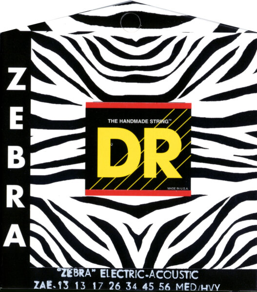 open zoom image for DR Strings ZAE12 Zebra Acoustic-Electric Guitar Strings, Main