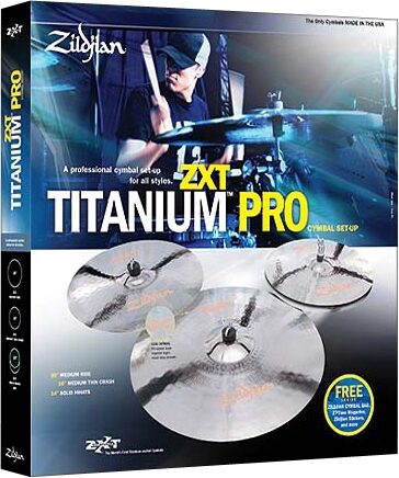 open zoom image for Zildjian ZXT Titanium Pro Cymbal Package, Main