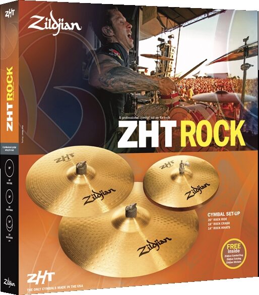open zoom image for Zildjian ZHT Series Rock Cymbal Pack with 18 Inch ZHT Rock Crash, Main