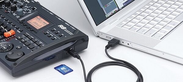 open zoom image for Zoom R8 Multitrack SD Recorder Interface and Controller, USB In Use
