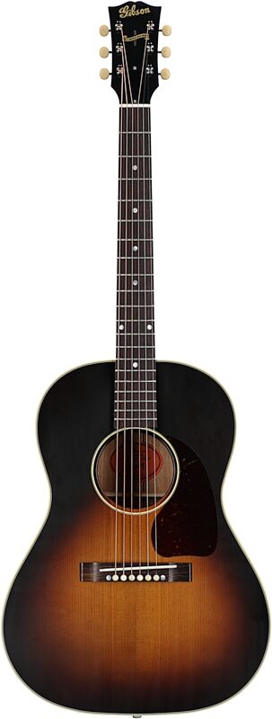 open zoom image for Gibson Custom 1942 Banner LG-2 VOS Acoustic Guitar (with Case), Vintage Sunburst, Serial Number 22892035, Full Straight Front