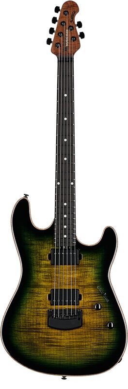 open zoom image for Ernie Ball Music Man Sabre HH Tremolo Electric Guitar, Rosewood Fingerboard (with Mono Gig Bag), Gator Burst, Serial Number H07256, Full Straight Front