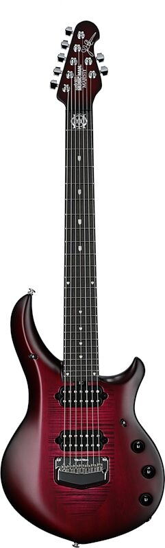 open zoom image for Ernie Ball Music Man Majesty 7 Electric Guitar, 7-String (with Mono Gig Bag), Amaranth, Ebony Fretboard, Serial Number M018365, Full Straight Front