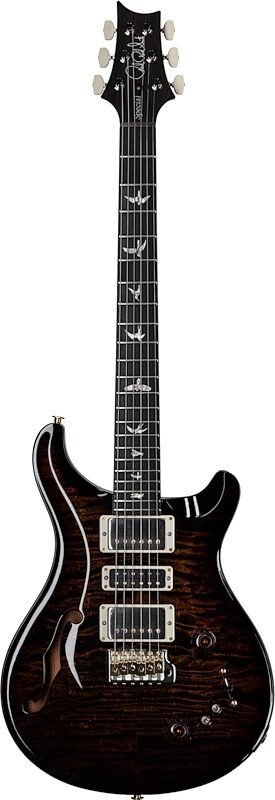 open zoom image for PRS Paul Reed Smith Special Semi-Hollow 10-Top Limited Edition Electric Guitar (with Case), Black Gold Burst, Serial Number 0385743, Full Straight Front