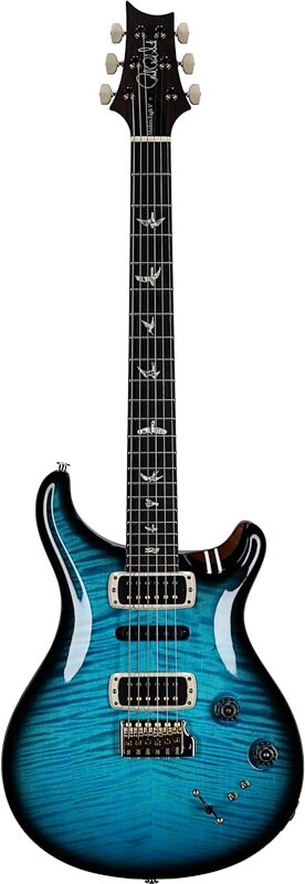 open zoom image for PRS Paul Reed Smith Modern Eagle V 10-Top Electric Guitar, (with case), Carroll Blue Smokeburst, Serial Number 0386886, Full Straight Front