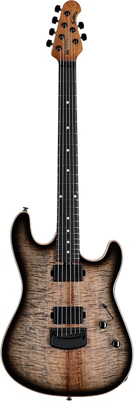 open zoom image for Ernie Ball Music Man Sabre HT Electric Guitar (with Case), Blackout, Ebony Fretboard, Serial Number H06885, Full Straight Front