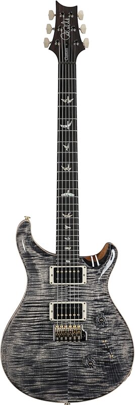 open zoom image for PRS Paul Reed Smith Custom 24 Pattern Thin 10-Top Electric Guitar (with Case), Charcoal, Serial Number 0393796, Full Straight Front