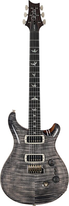 open zoom image for PRS Paul Reed Smith Custom 24-08 10-Top Pattern Thin Electric Guitar (with Case), Charcoal, Serial Number 0394608, Full Straight Front