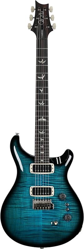 open zoom image for PRS Paul Reed Smith Custom 24-08 Pattern Regular Electric Guitar (with Case), Carroll Blue Wraparound Smokeburst, Serial Number 0393481, Full Straight Front