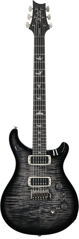 open zoom image for PRS Paul Reed Smith Custom 24-08 Pattern Regular Electric Guitar (with Case), Charcoal Wraparound Smokeburst, Serial Number 0392362, Full Straight Front
