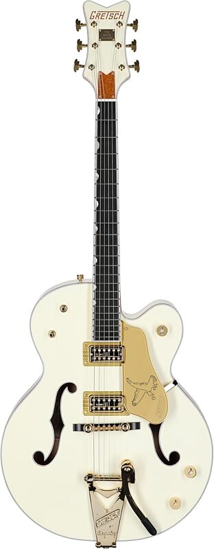 open zoom image for Gretsch G-6136T59 VS 1959 White Falcon Electric Guitar (with Case), New, Serial Number JT24103512, Full Straight Front