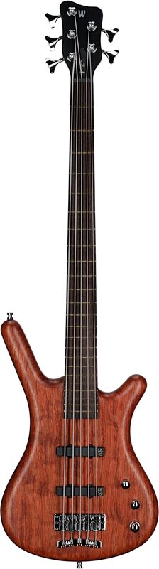 open zoom image for Warwick GPS Corvette Standard 5 Electric Bass, 5-String (with Gig Bag), Bubinga, Serial Number GPSA00962022, Full Straight Front
