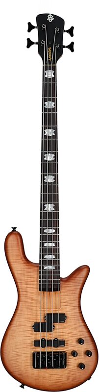 open zoom image for Spector Euro4 LX Bolt-On Bass Guitar (with Gig Bag), Natural Sunburst Matte, Serial Number ]C121NB22566, Full Straight Front