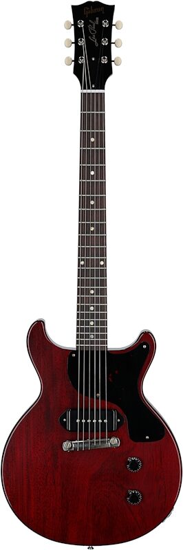 open zoom image for Gibson Custom 1958 Les Paul Junior Double Cut Reissue Electric Guitar (with Case), Cherry, Serial Number 85351, Full Straight Front