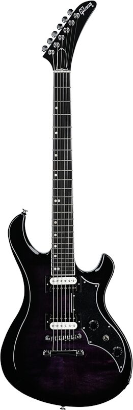 open zoom image for Gibson Victory Figured Top Electric Guitar (with Case), Purple Burst, Serial Number 207350166, Full Straight Front