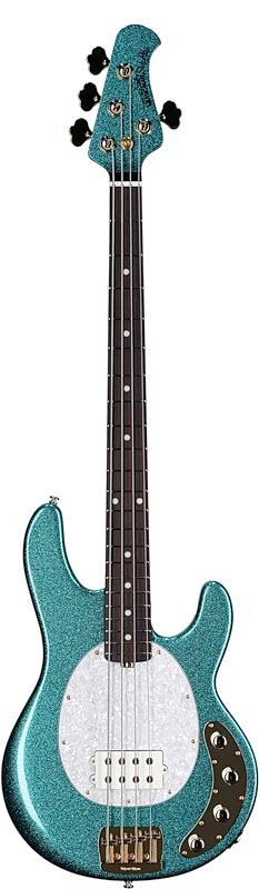 open zoom image for Ernie Ball Music Man StingRay Special Electric Bass (with Mono Case), Ocean Sparkle, Rosewood Fretboard, Serial Number K06317, Full Straight Front