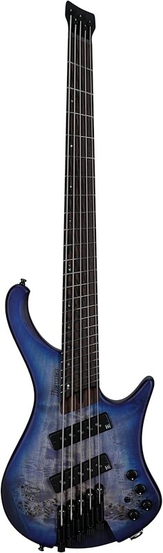 open zoom image for Ibanez EHB1505MS Bass Guitar, 5-String (with Gig Bag), Pacific Blue Burst, Serial Number I240608435, Full Straight Front