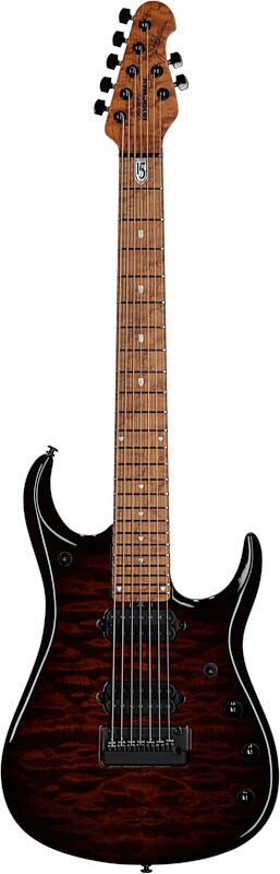 open zoom image for Ernie Ball Music Man Petrucci JP157 Electric Guitar (with Case), Amber Waves Quilt, Maple Fretboard, Serial Number K06490, Full Straight Front