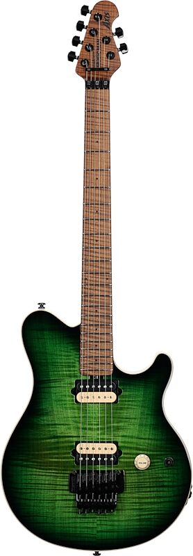 open zoom image for Ernie Ball Music Man Axis Electric Guitar (with Mono Gig Bag), Matcha Flame, Serial Number H06652, Full Straight Front
