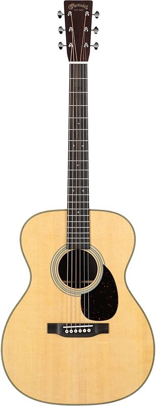 open zoom image for Martin OM-28-v2 Acoustic Guitar (with Case), Natural, Serial Number M2970150, Full Straight Front